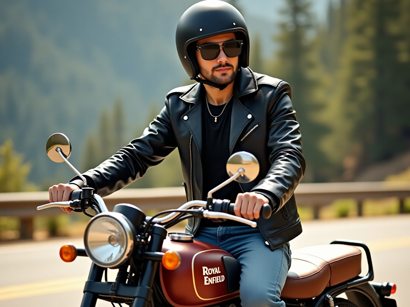 Premium motorcycle ready for rental